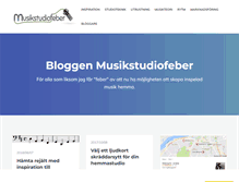 Tablet Screenshot of musikstudiofeber.se